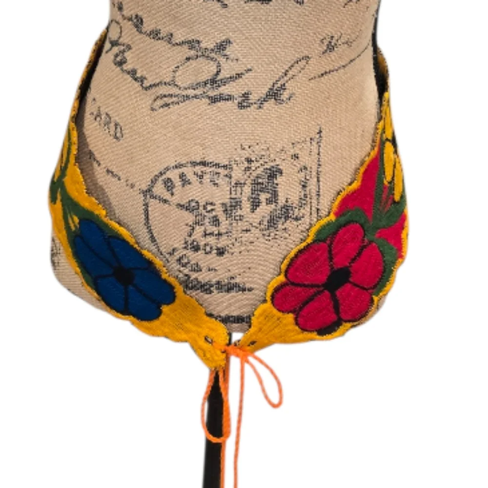 Colorful Fiesta Floral Embroidered‎ Belt